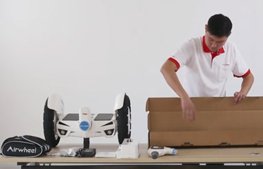 Airwheel爱尔威智能平衡车S3拆包与组装视频演示-教学版